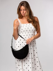 Pure Luxuries London Black 'Johanna' Suede Evening Bag - Image 3 of 8