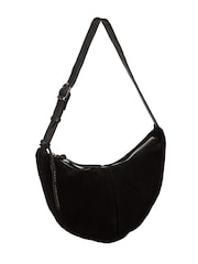 Pure Luxuries London Black 'Johanna' Suede Evening Bag - Image 7 of 8