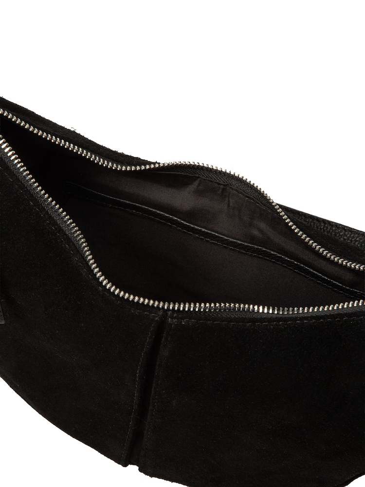 Pure Luxuries London Black 'Johanna' Suede Evening Bag - Image 8 of 8 Pure Luxuries London Black 'Johanna' Suede Evening Bag - Image 8 of 8