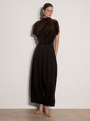 Apricot Brown Velvet Batwing T-Shirt - Image 3 of 4