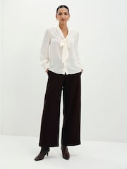 Finery Cream Mavis Pussy Bow Blouse - Image 3 of 5
