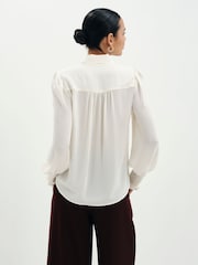 Finery Cream Mavis Pussy Bow Blouse - Image 5 of 5