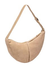 Pure Luxuries London Natural 'Johanna' Suede Evening Bag - Image 4 of 7