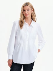Finery White Mimi Cotton Rich Shirt - Image 1 of 5