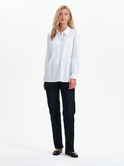 Finery White Mimi Cotton Rich Shirt - Image 3 of 5