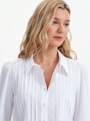 Finery White Mimi Cotton Rich Shirt - Image 4 of 5