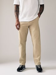 Stone Straight Fit Stretch Chinos Trousers - Image 1 of 7