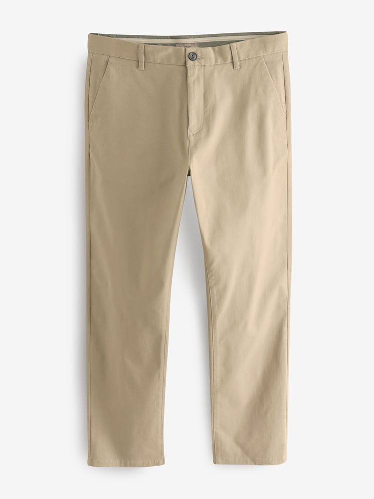 Stone Straight Fit Stretch Chinos Trousers - Image 4 of 7