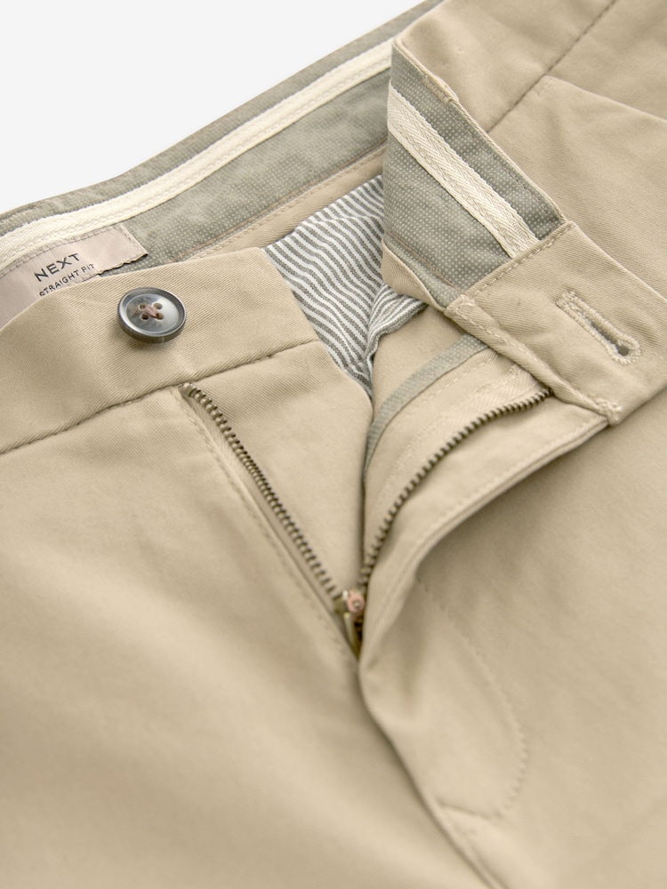Stone Straight Fit Stretch Chinos Trousers - Image 5 of 7