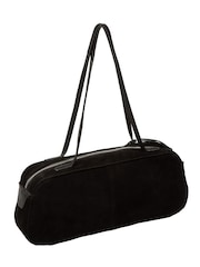 Pure Luxuries London Black 'Verity' Suede Evening Bag - Image 5 of 8
