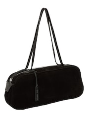 Pure Luxuries London Black 'Verity' Suede Evening Bag - Image 6 of 8