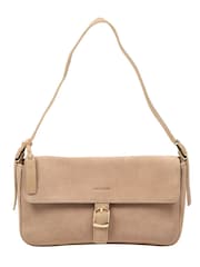Pure Luxuries London Natural 'Aeliana' Suede Grab Bag - Image 4 of 7