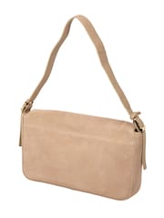 Pure Luxuries London Natural 'Aeliana' Suede Grab Bag - Image 6 of 7