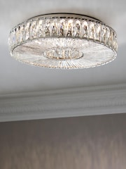 Clear Aria Large Flush Fitting Ceiling Light - Image 1 of 9
