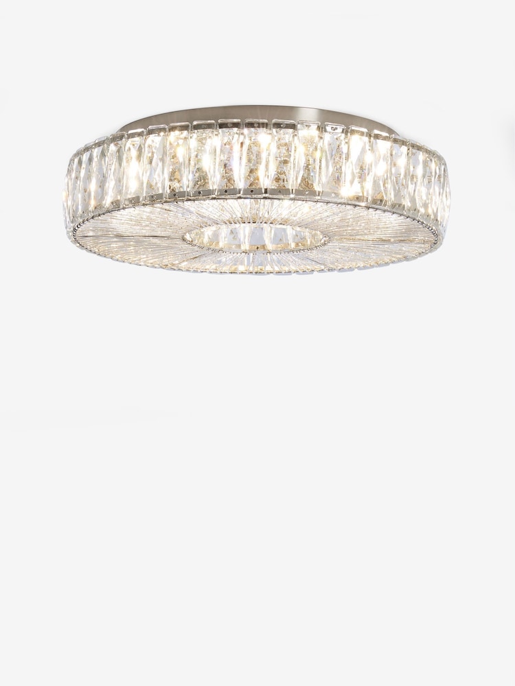 Clear Aria Large Flush Fitting Ceiling Light - Image 1 of 5