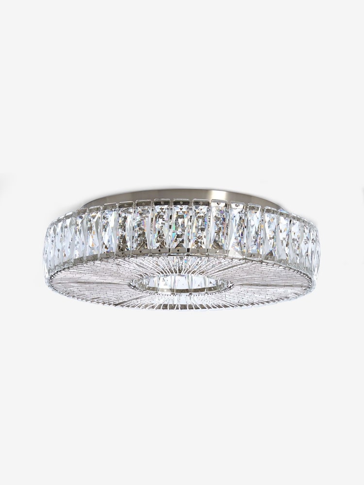 Clear Aria Large Flush Fitting Ceiling Light - Image 2 of 5