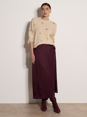 Apricot Natural Floral Embroidered Jumper - Image 3 of 4