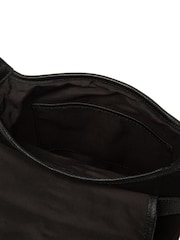 Pure Luxuries London Black 'Aveline' Suede and Leather Cross Body Bag - Image 6 of 6