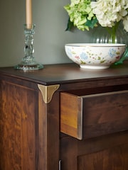 Laura Ashley Dark Chestnut Balmoral Slim Sideboard - Image 4 of 8