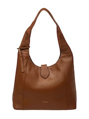 Pure Luxuries London Tan Brown 'Everly' Leather Shoulder Bag - Image 3 of 6