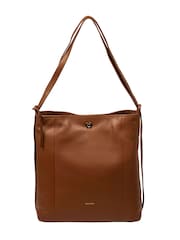 Hellbraun - Pure Luxuries London Luxe Rucksack und Schultertasche aus Leder - Bild 5 von 10