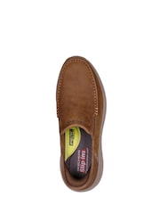 Skechers Dark Brown Parson Oswin Shoes - Image 5 of 6