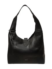 Pure Luxuries London Black 'Everly' Leather Shoulder Bag - Image 3 of 6