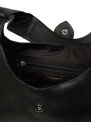Pure Luxuries London Black 'Everly' Leather Shoulder Bag - Image 5 of 6
