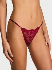 Victoria's Secret Red Lacquer G String Lace Knickers - Image 1 of 2