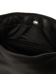 Schwarz - Pure Luxuries London Luxe Rucksack und Schultertasche aus Leder - Bild 10 von 12