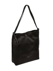 Schwarz - Pure Luxuries London Luxe Rucksack und Schultertasche aus Leder - Bild 8 von 12