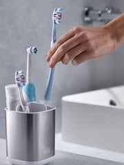 Joseph Joseph White EasyStore Steel Toothbrush Caddy - Image 1 of 4