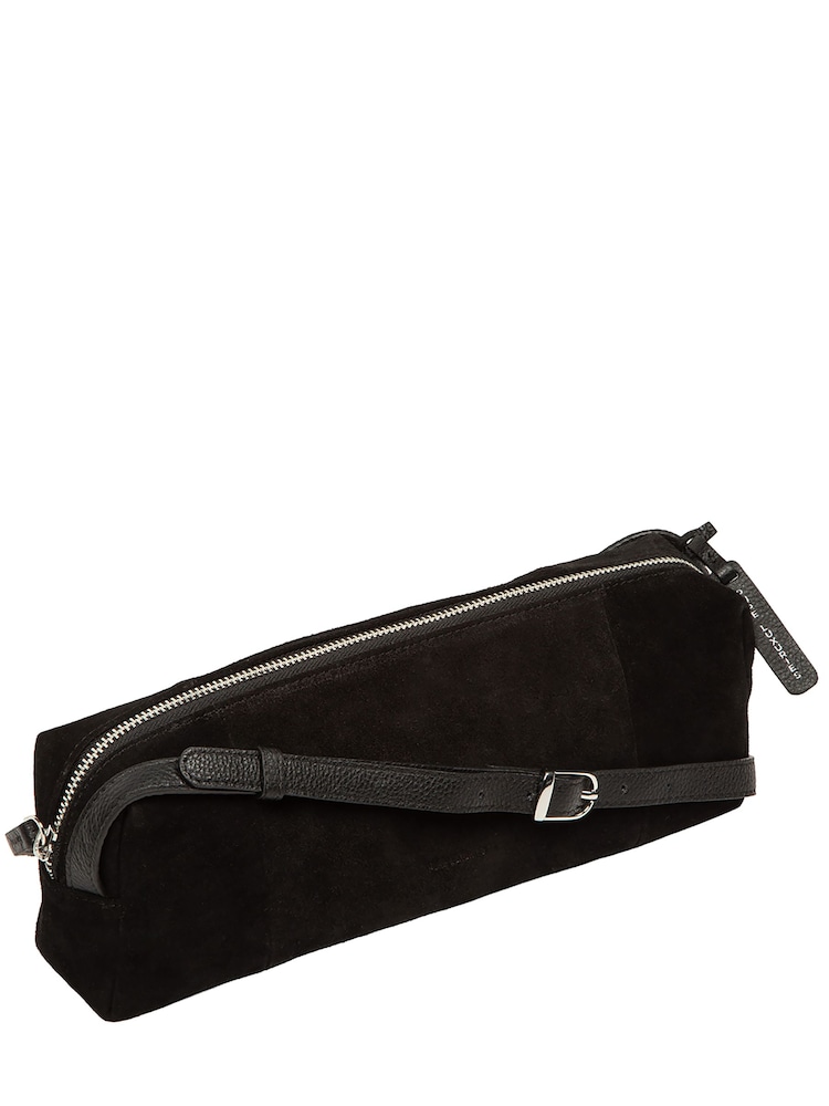 Pure Luxuries London Black 'Margot' Suede Mini Grab Bag - Image 7 of 7 Pure Luxuries London Black 'Margot' Suede Mini Grab Bag - Image 7 of 7