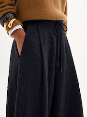 Hush Black Taylor Textured Check Trousers - Image 4 of 6