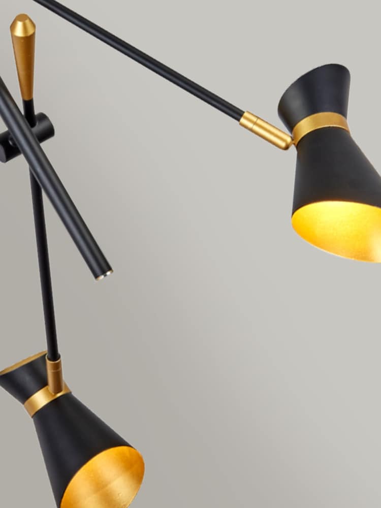 Searchlight Black Pacific Spotlight 3 Light LED Ceiling Light - Image 3 of 3 Searchlight Black Pacific Spotlight 3 Light LED Ceiling Light - Image 3 of 3