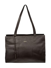 Pure Luxuries London Brown 'Elinor' Leather Tote Bag - Image 4 of 8