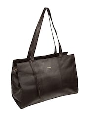 Pure Luxuries London Brown 'Elinor' Leather Tote Bag - Image 6 of 8