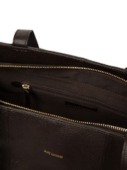 Pure Luxuries London Brown 'Elinor' Leather Tote Bag - Image 7 of 8