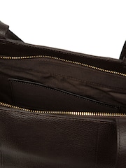 Pure Luxuries London Brown 'Elinor' Leather Tote Bag - Image 8 of 8