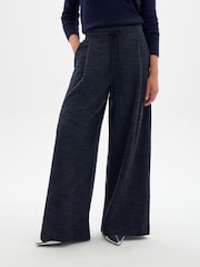 Hush Blue Taylor Textured Check Trousers - Image 1 of 5