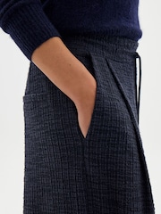 Hush Blue Taylor Textured Check Trousers - Image 4 of 5