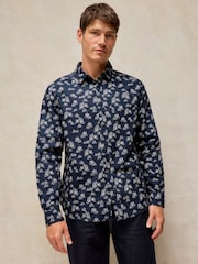 Tumši zils - White Stuff Finsbury Print Shirt - Attēls 1 no 6