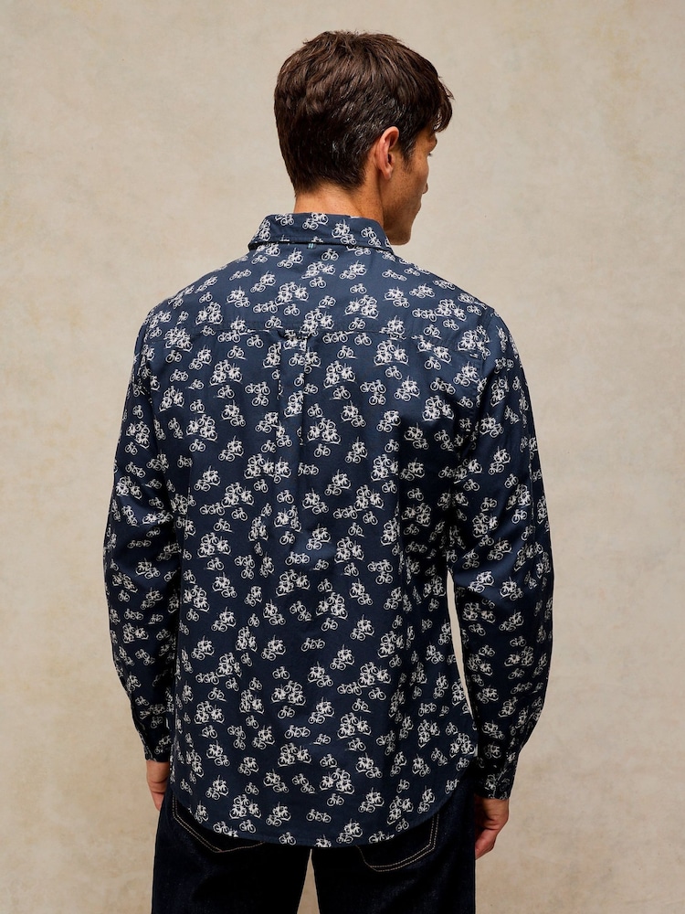 Tumši zils - White Stuff Finsbury Print Shirt - Attēls 2 no 6