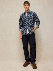 Tumši zils - White Stuff Finsbury Print Shirt - Attēls 4 no 6