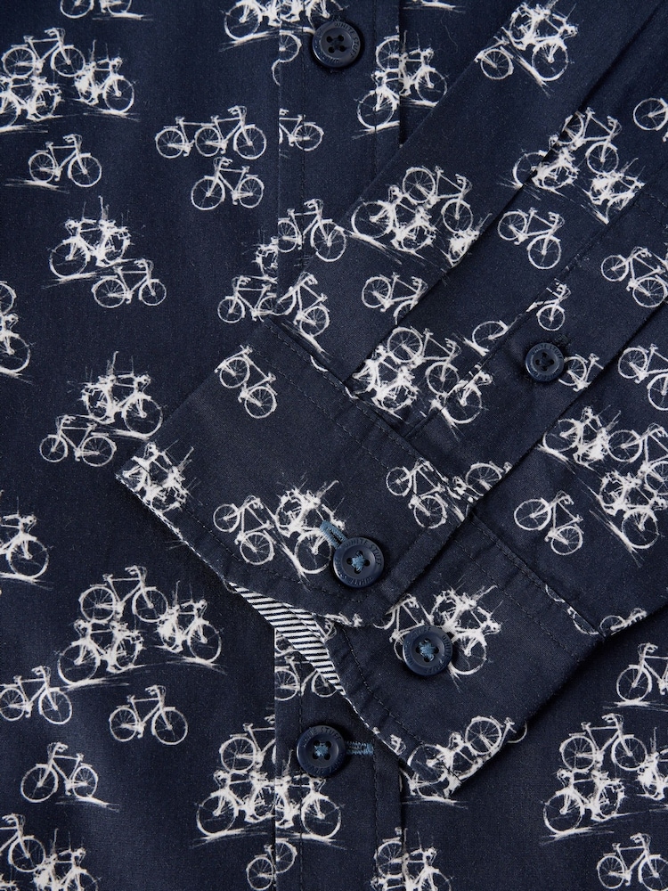 Tumši zils - White Stuff Finsbury Print Shirt - Attēls 6 no 6