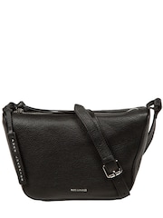 Pure Luxuries London Black 'Solene' Leather Cross Body Bag - Image 3 of 6
