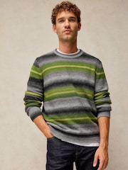 White Stuff Grey Otley Ombre Stripe Jumper - Image 1 of 6