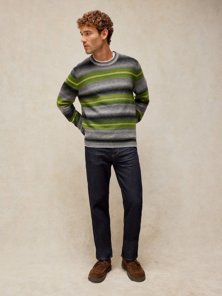 White Stuff Grey Otley Ombre Stripe Jumper - Image 2 of 6 White Stuff Grey Otley Ombre Stripe Jumper - Image 2 of 6