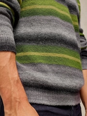 White Stuff Grey Otley Ombre Stripe Jumper - Image 3 of 6