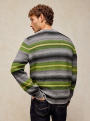 White Stuff Grey Otley Ombre Stripe Jumper - Image 4 of 6